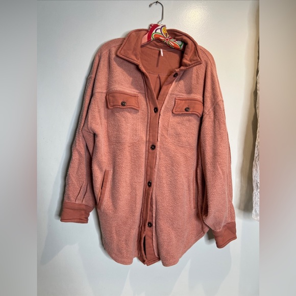 Free people Ruby shirt jacket Shacket in Cider - Picture 3 of 9